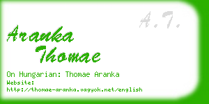 aranka thomae business card
